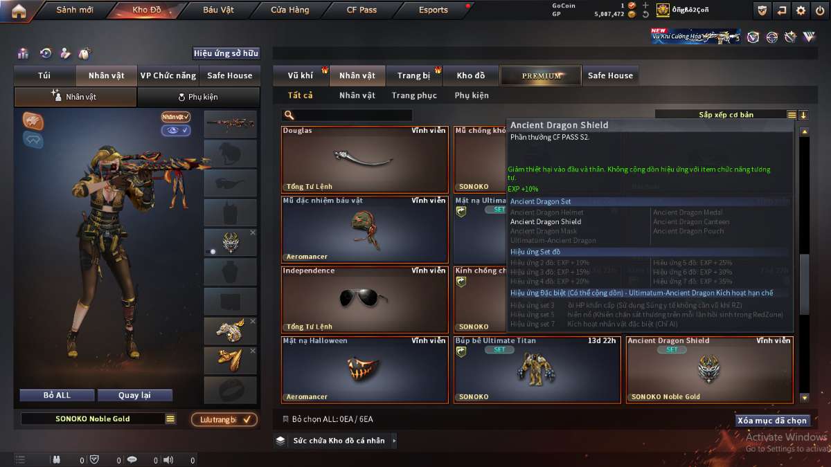 shop acc cf uy tin gia re